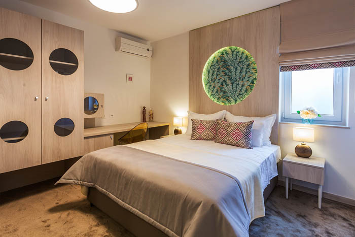 Two bedroom luxury suite with a balcony